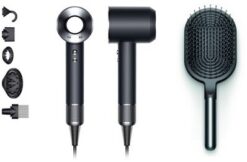 Dyson SET Supersonic Haartrockner + Paddlebrush schwarz/nickel