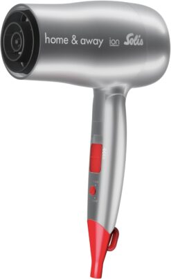 Solis Home&Away Travel Hairdryer Typ 3791 Reisehaartrockner anthrazit/rot